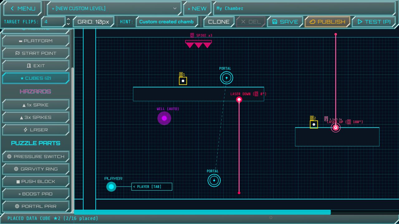 The chamber creator editor