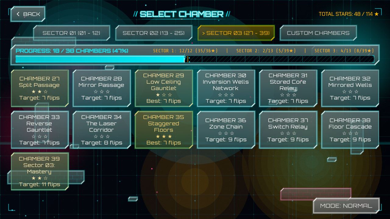 Sector and chamber select