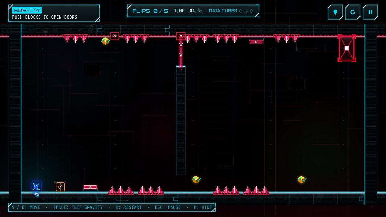 A later chamber with lasers, doors and pressure pads